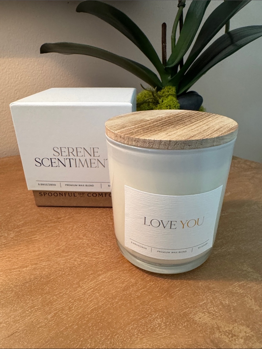 NIB Serene Scentiments “ I Love You” Candle